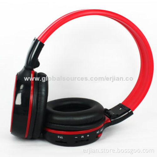 Wireless headset for mobile phones with Functions of TF Card Slot, FM Radio, Wired, 4-in-1 Features